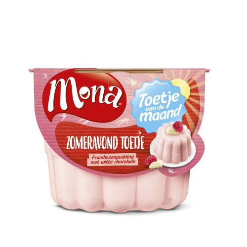 Toetje van de Maand: Frambozenpudding witte chocolade